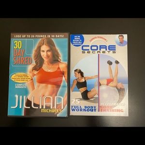 Jillian Michaels 30 Day Shred & Gunnar Peterson’s Core Secrets Fitness DVDs